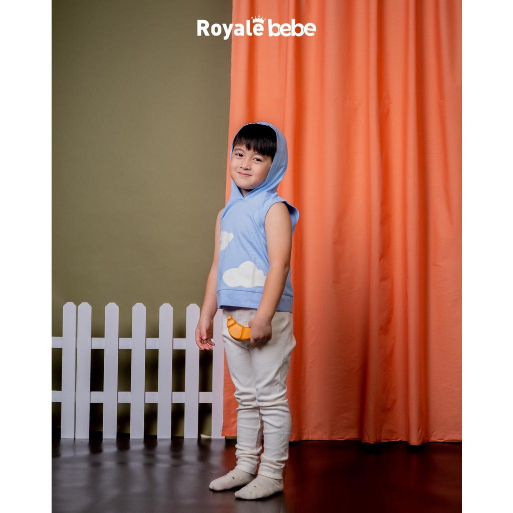 ROYALE BEBE - ARAV HOODIE BAJU ATASAN ANAK HOODIE TOP SINGLET ANAK FASHION ANAK UNISEX 1 - 3 TAHUN