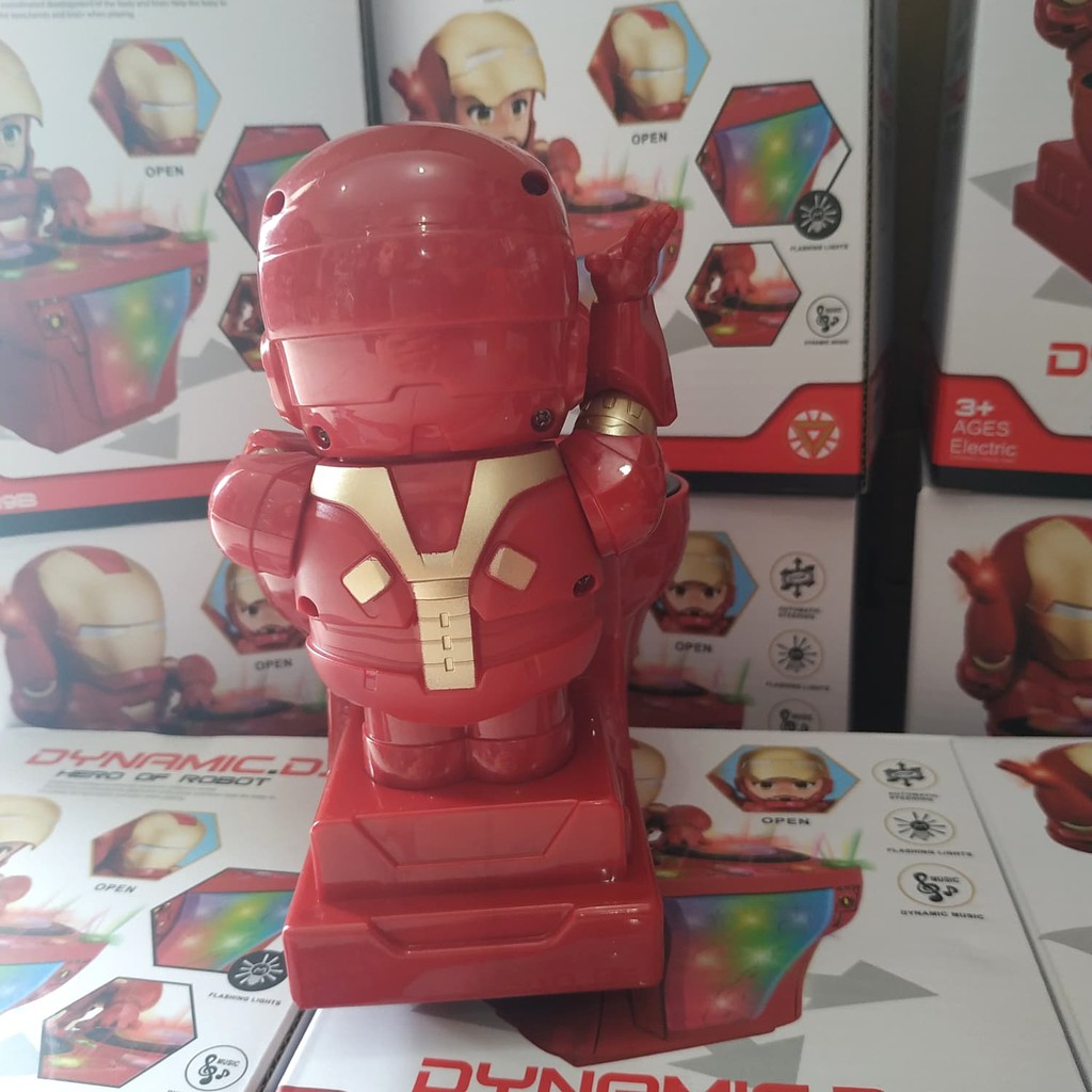 Mainan Robot Dance Ironman - ironman joget dj ironman dynamic robot
