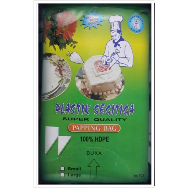 Plastik Segitiga untuk kue