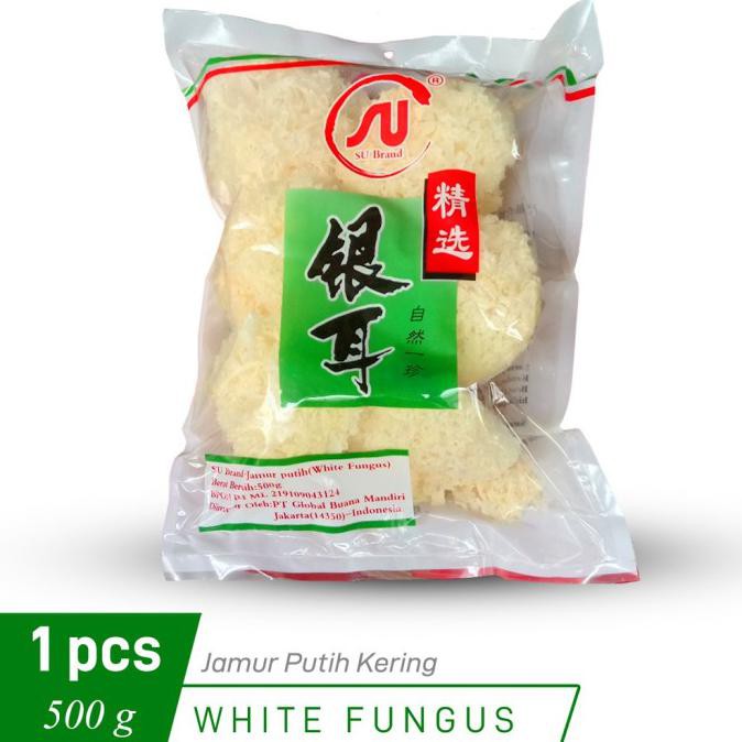 

TERMURAH jamur putih kering / white fungus 500 gram Kode 143