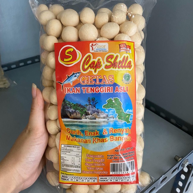 

Getas Bangka Bulat Cap Shella - Getes Ikan Tenggiri - Snack Bangka - Cemilan Bangka - Makanan Bangka