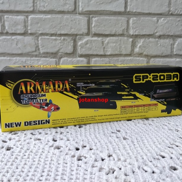 ARMADA AR SP 203 A ARSP203A box filter Top atas lengkap aquarium aquascape