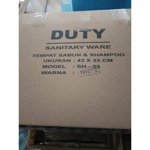 Gardenglories Tempat Sabun Keramik Duty Sh-33/Data 43X33X10 Cm