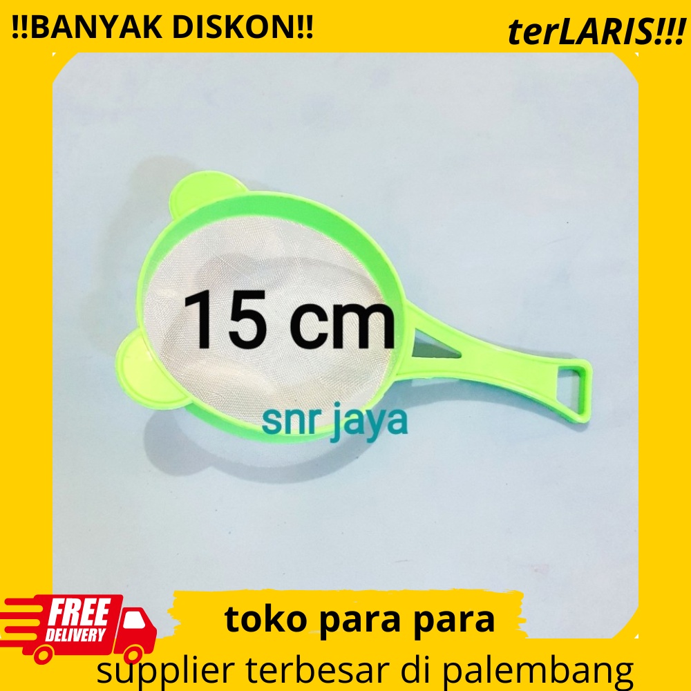 Saringan Santan / Ayakan Tepung 15 cm Gagang Plastik