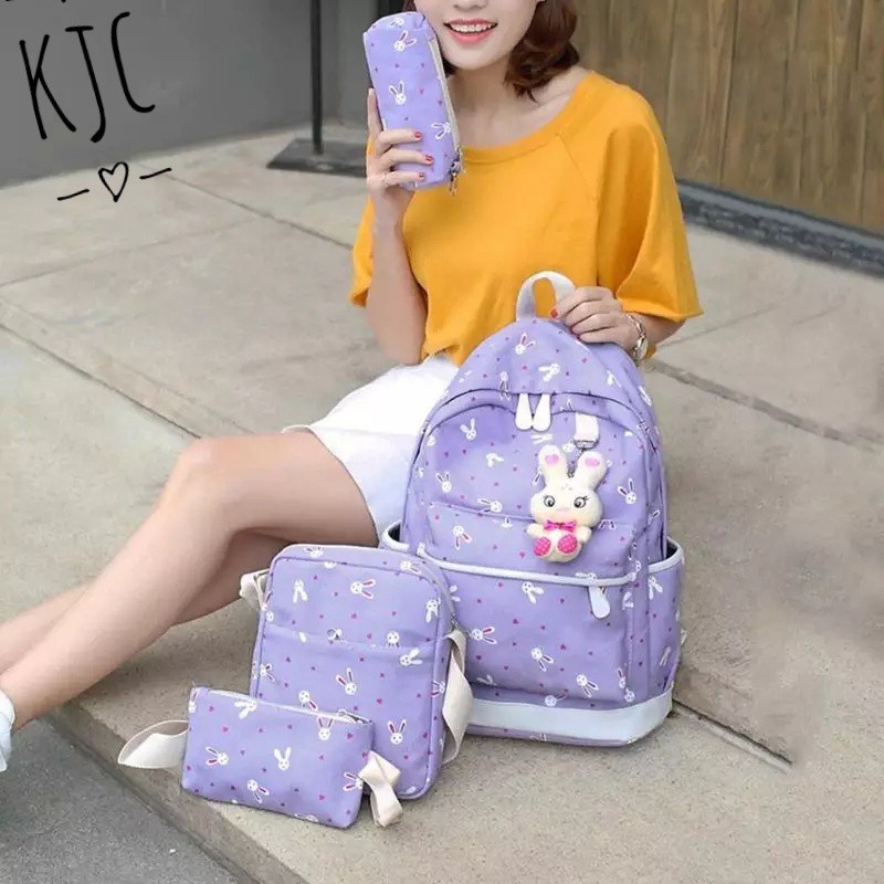 Tas Ransel 4 in 1 playboy TANPA BONEKA backpack Bandung tas sekolah tas anak