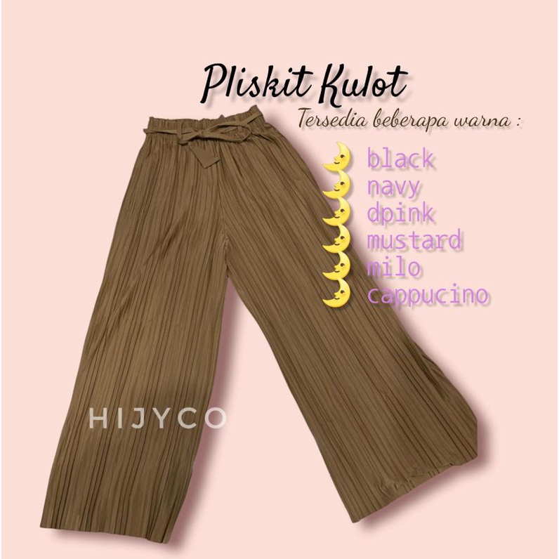 Celana Kulot Pliskit Premium Prada