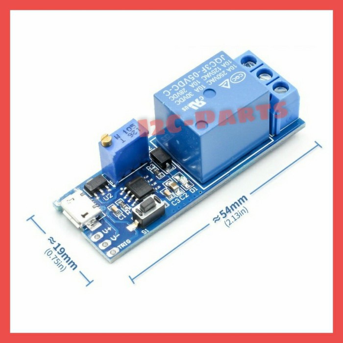 Timer Delay Relay in 5-30v out NE555 Low Level Switch Control Module