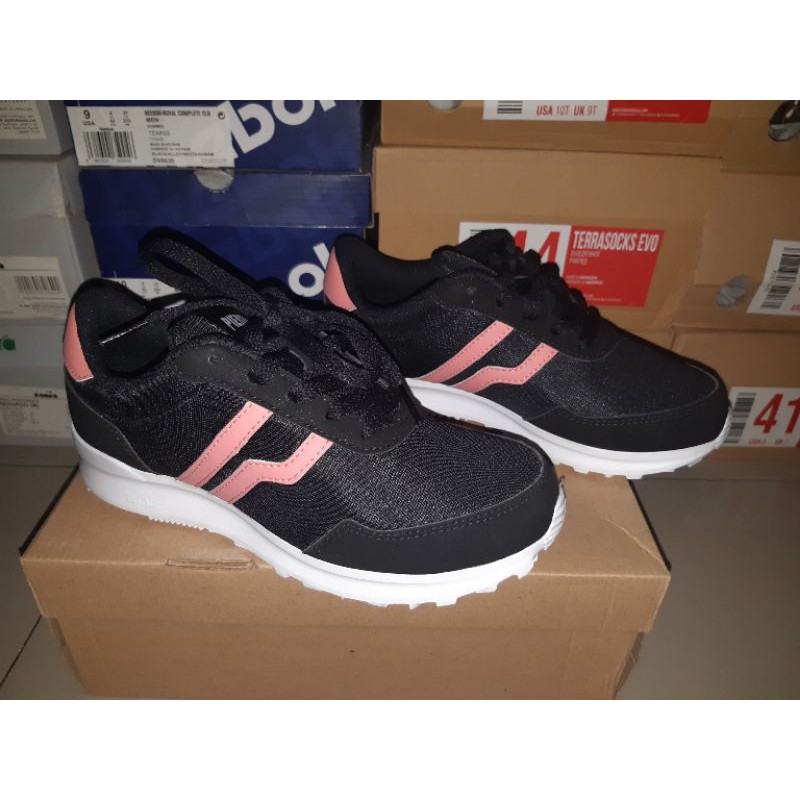 SEPATU SNEAKERS PIERO CITY CORE B BLACK/PINK ORIGINAL BNIB