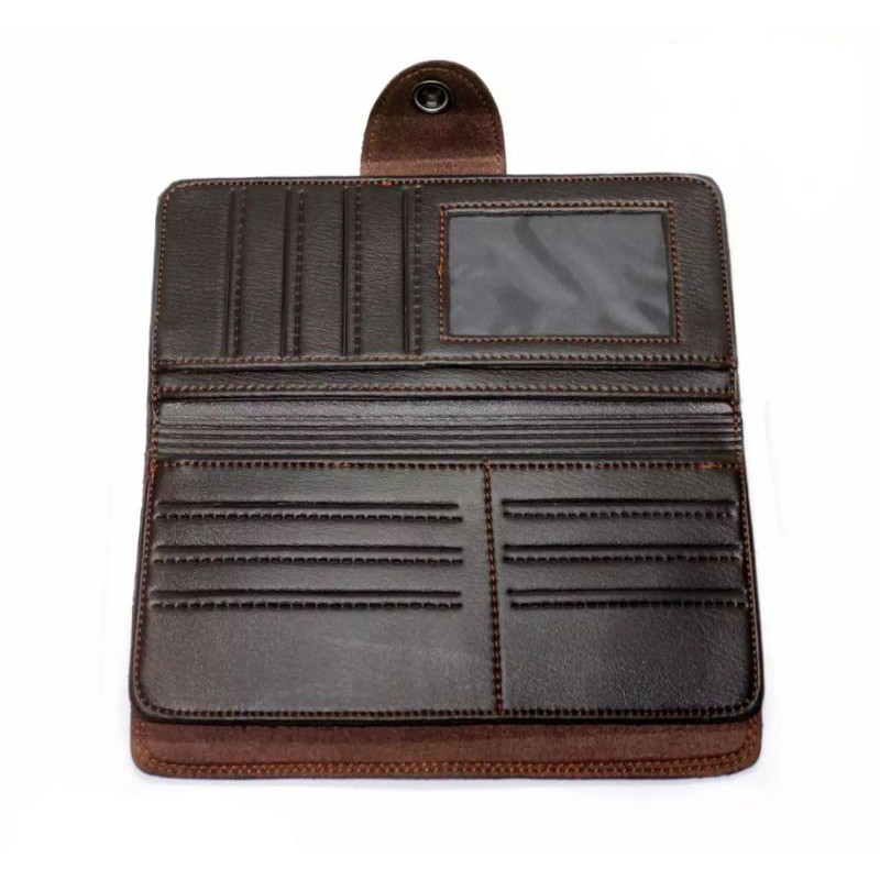 Dompet Kulit PREMIUM Dompet Pria/Wanita Dompet Model Panjang LV-206