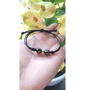 Penjualan Terbanyak.. Gelang Tali Liontin Emas//0.10 gram kadar 10k"semar Jawa"