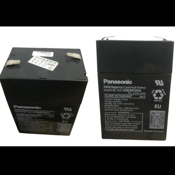 $$$$] AKI KERING 6V PANASONIC 4,5AH LC-V064R5NA TW