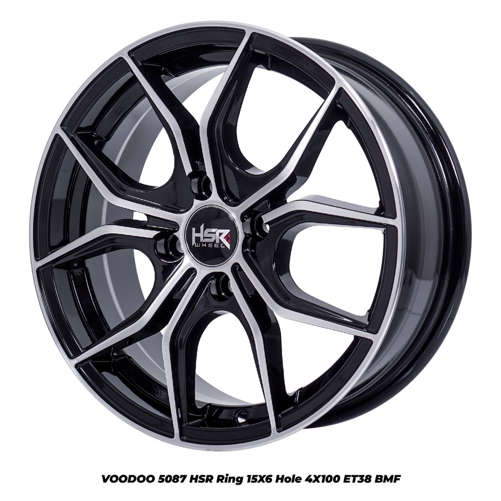 VELG MOBIL RING 15 HSR WHEEL VOODOO, BUAT MOBIL AYLA, SIGRA, KARIMUN, CALYA, SIGRA