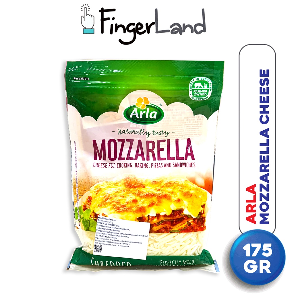 

ARLA Shredded Mozarella Cheese 175 gram Keju Mozarella Parut