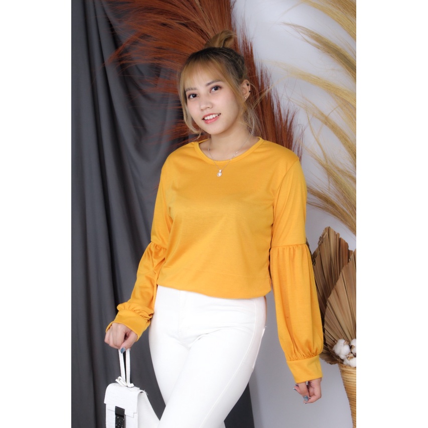 RX Fashion - Puffy Top Blouse Bahan Babyteri - LM