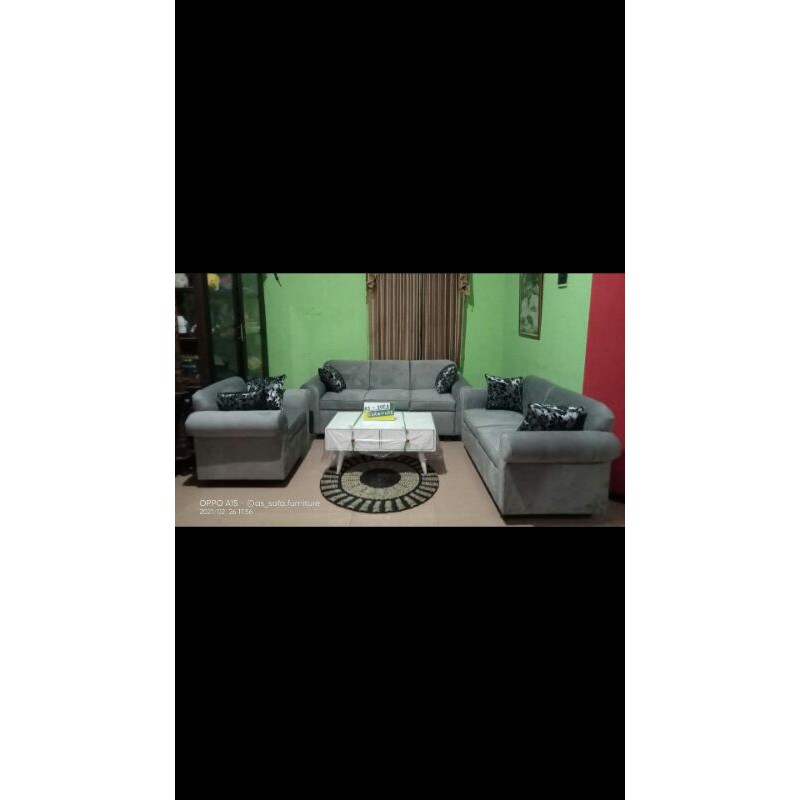 Sofa minimalis 321 bludru