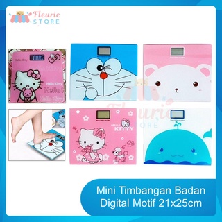 minitimbangan badan digital motif body weight scale