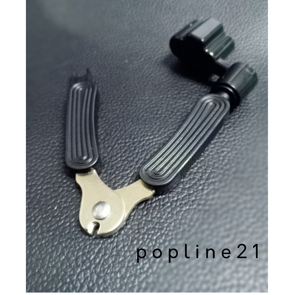 3in1 String Changer - Peg Winder String Cutter Bridge Pin Puller - Hitam