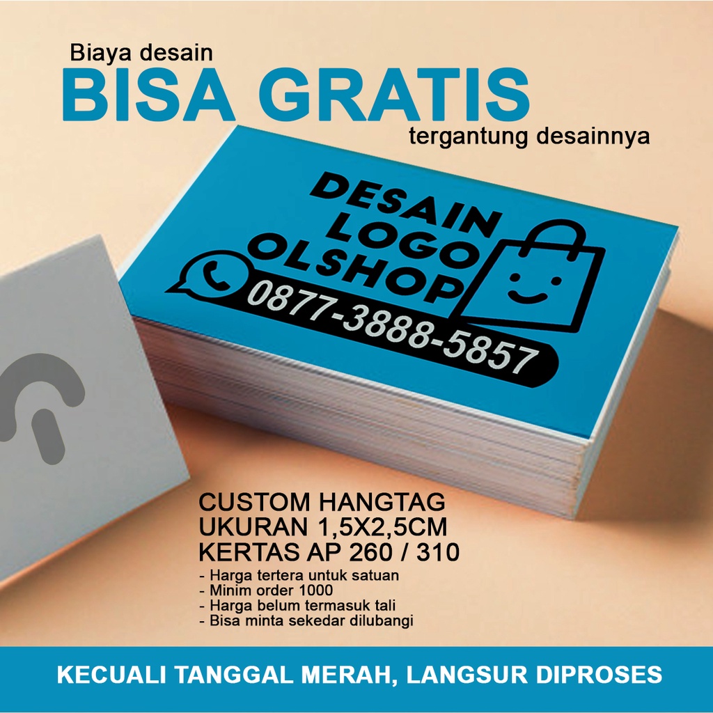 

label produk kecil custom