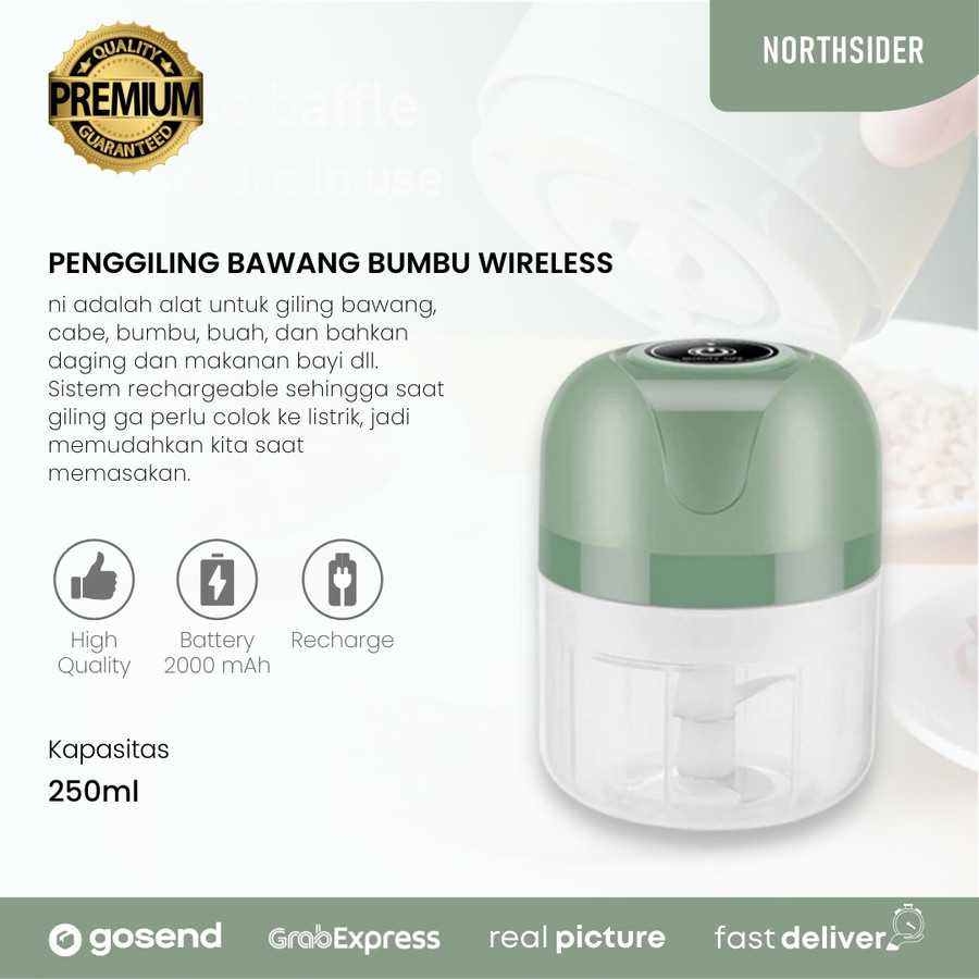 PENGGILING BLENDER BAWANG CABE BUMBU DAGING 250ml | ONION CHOPPER