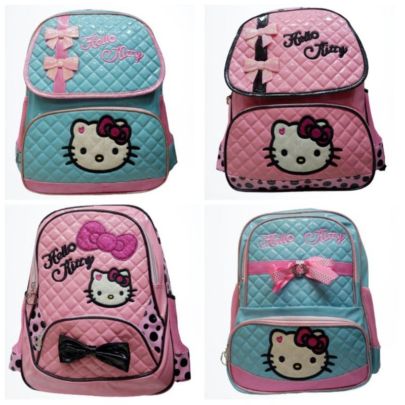 TAS RANSEL ANAK SD PEREMPUAN KARAKTER HELLO KITY PITA IMPORT TERBARU BISA COD