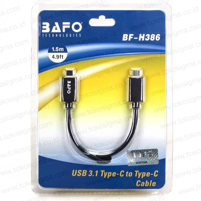 BAFO BF-H386 USB3.1 TYPE C TO TYPE C CABLE 1.5M