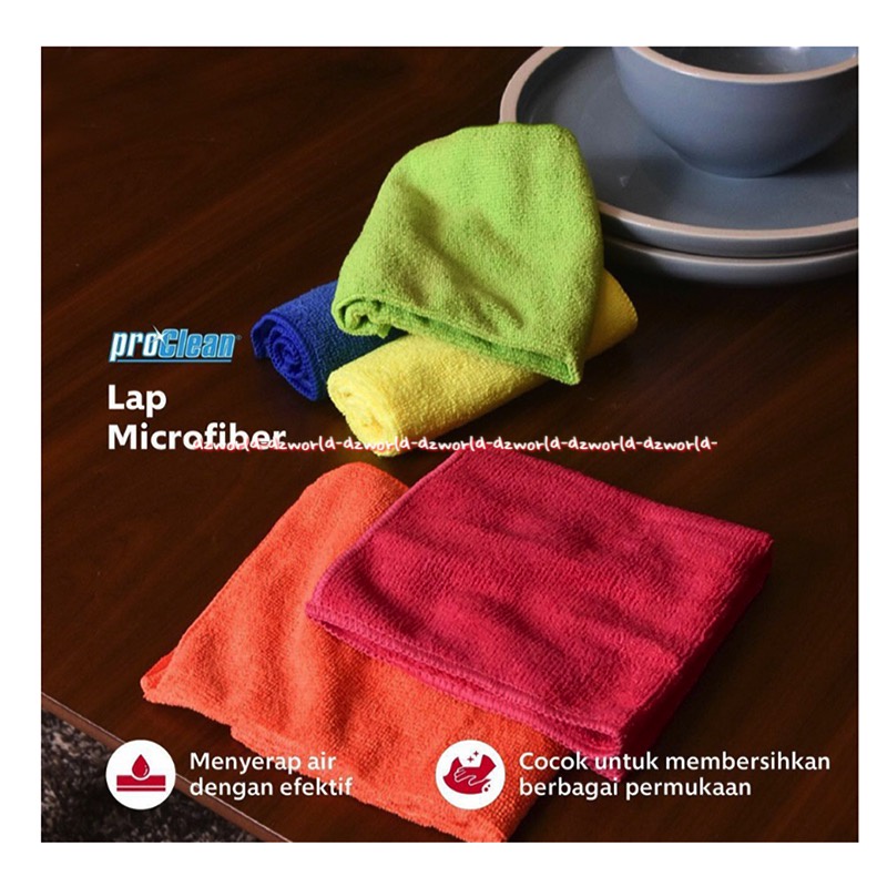 Proclean Microfiber Magic Cleaning  4Pcs Kain Lap Mobil Kain Lap Pro Clean Cloth Clothes Mikrofiber Micro Fiber