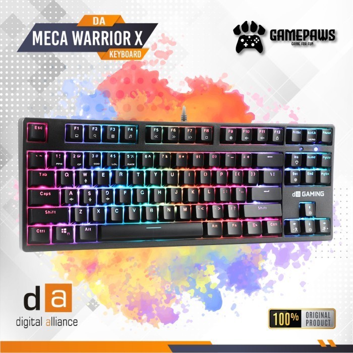 Digital Aliance Keyboard Gaming Meca Warrior X RGB Keyboard Gaming DA