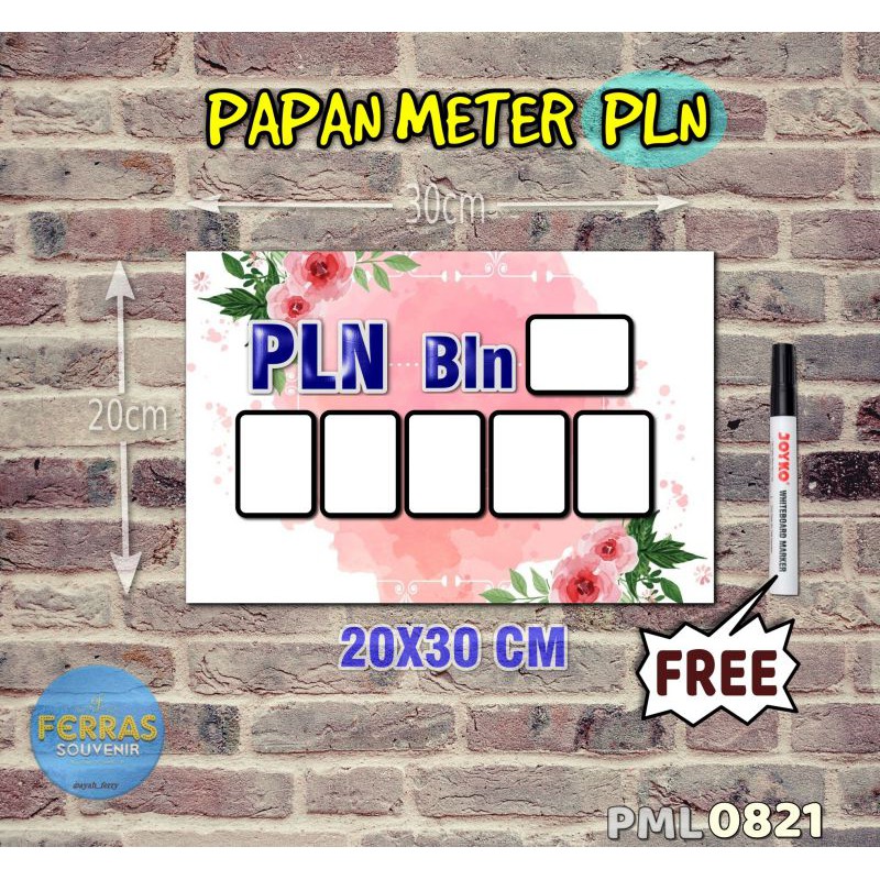 

Ferras Papan Meter Listrik PLN PAM motif Unik - Flower 21