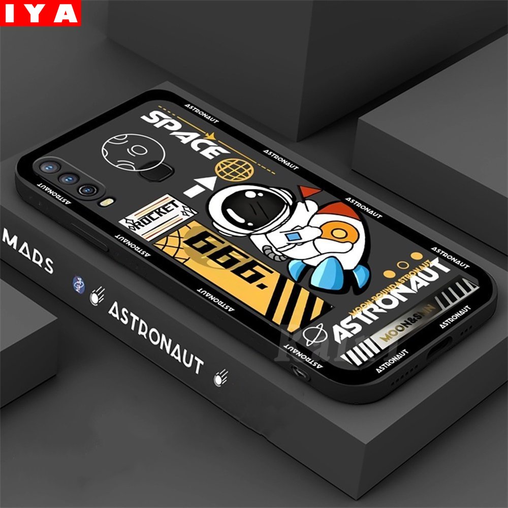 Soft Case TPU Motif Roket Astronot Untuk Huawei Y7A Y6 Pro 2019 Y6P P30 Lite Nova 3i 5t 7i Y6P 2020 Y9S Y9 2019 Y9 Prime