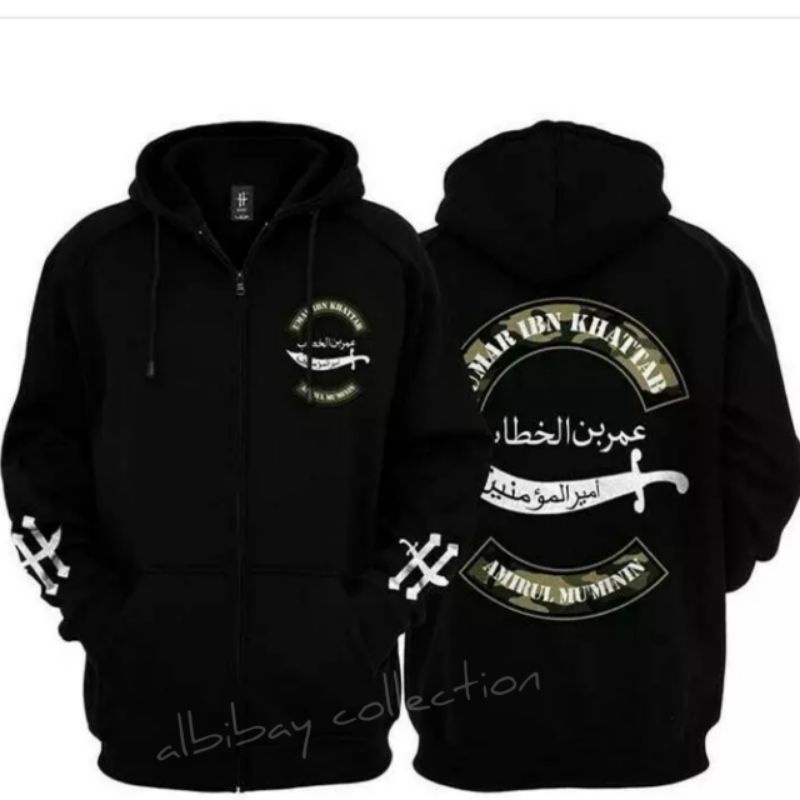 jaket hoodie/sweater dewasa tauhid pedang ali