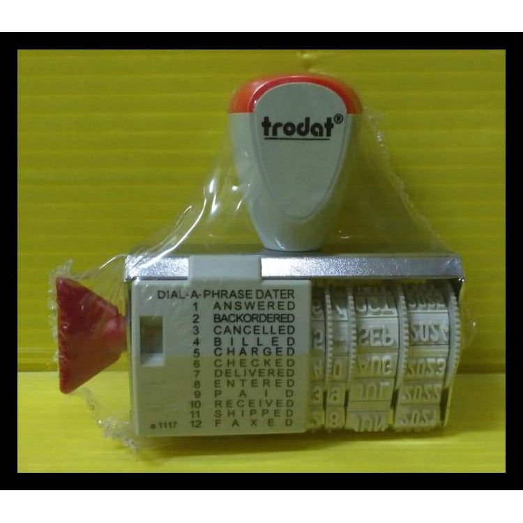 

Hot Product Trodat 1117 Stempel Tanggal + Text English Ukuran 4 Mm Terjamin