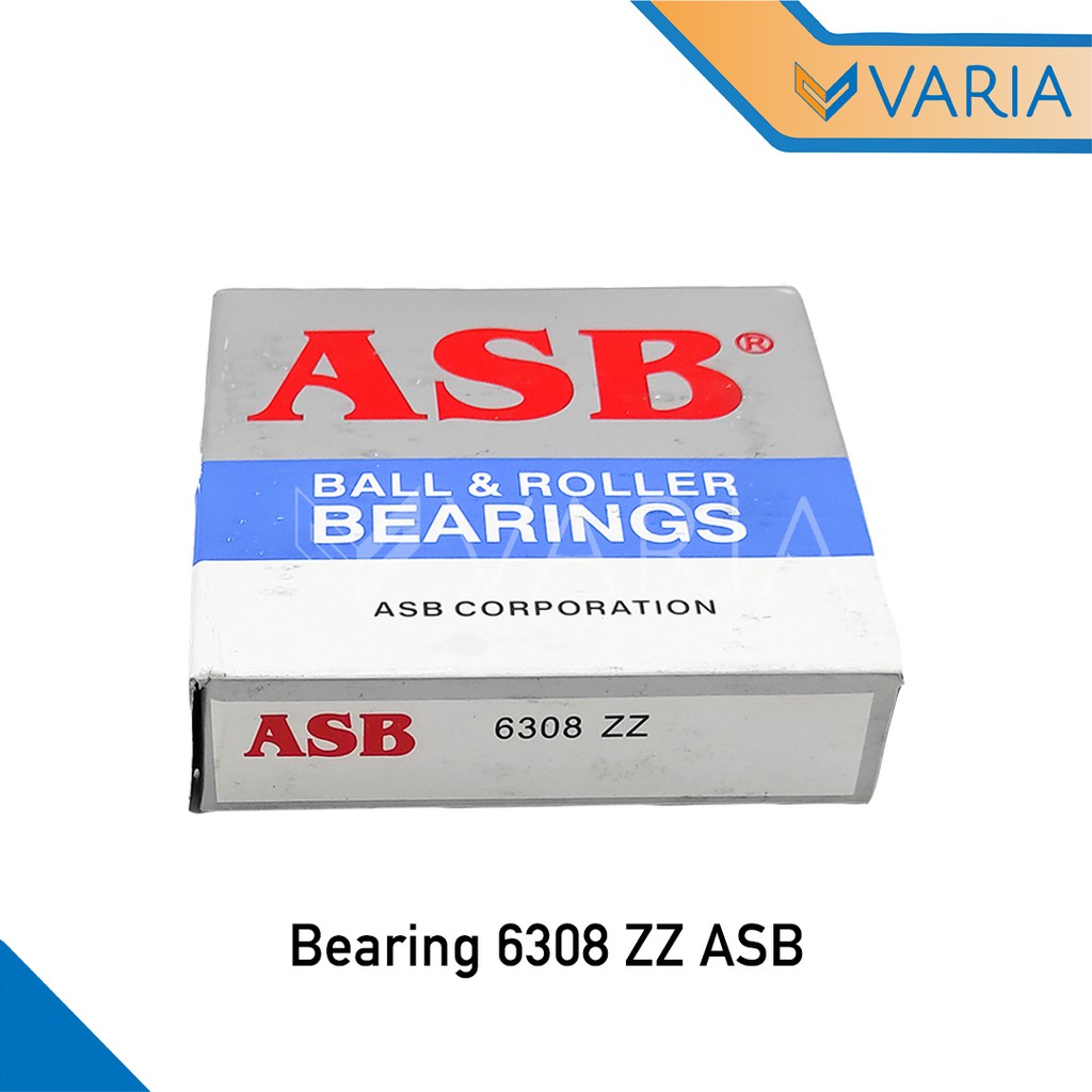 Bearing / Laher 6308 ZZ Tutup Plat Besi Double ASB