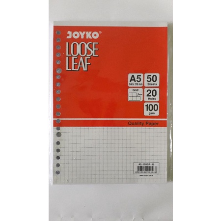 

Joyko Loose Leaf A5 Grid