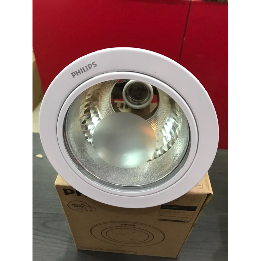Philips Downlight 13804 Putih/Nickel With Cover 4"