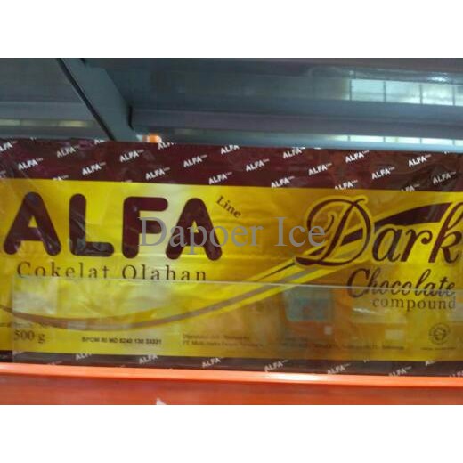 

Coklat compound ALFA dark choccolate 500gr