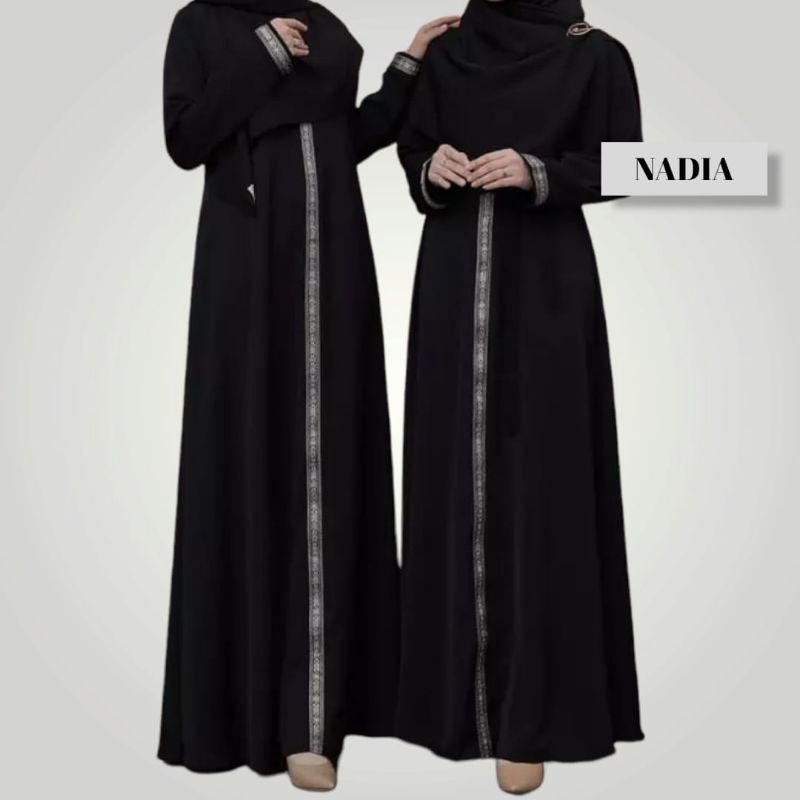 Abaya Nadia Jetblack Alkhatib Collection