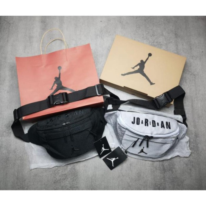 

(TERLARIS) Air Jordan Burst Crack WaistBag Full Set Free Box, Paperbag N Dustbag