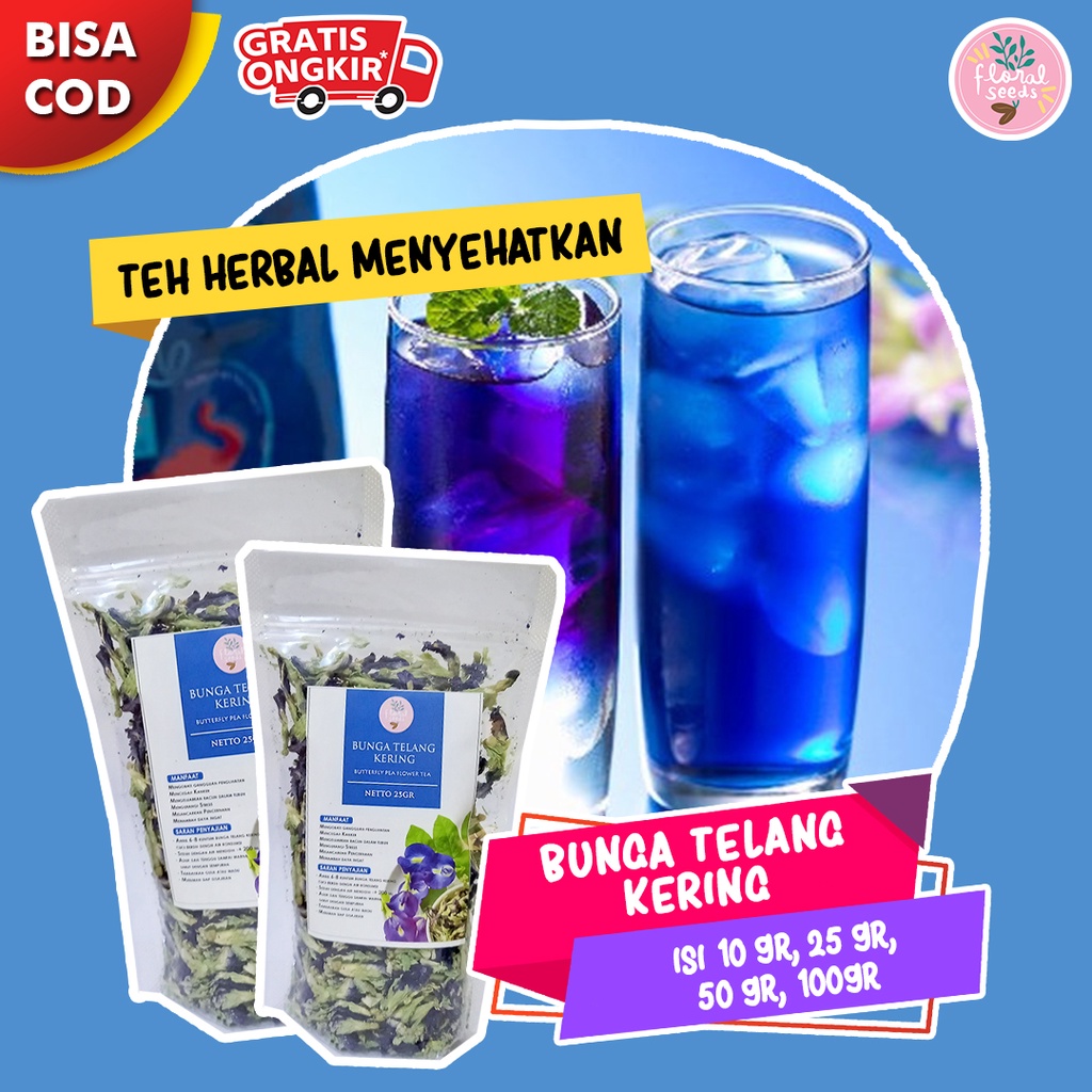 

Teh Bunga Telang Kering Alami 100 gram Netto [Bisa COD]