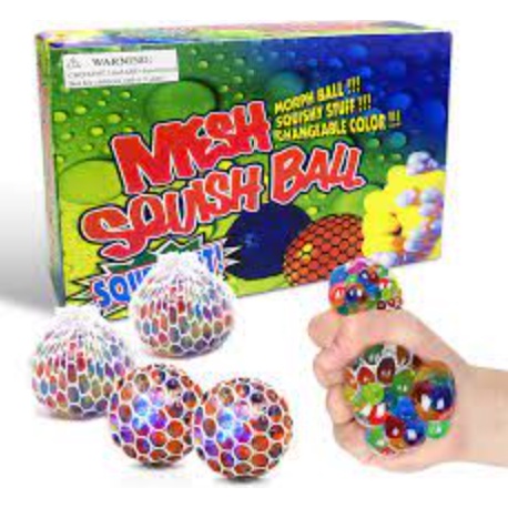 PA Squishy Mesh Ball Bola Anggur Pencet Anti Stress Jaring Edukasi Flash Light Mesh Ball Anti Stress SS187