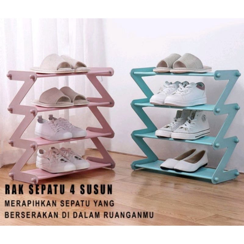 RAK SEPATU 5 SUSUN RANGKA BESI KOKOH, KUAT, PREMIUM, MURAH