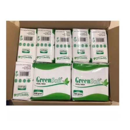 TISSUE WAJAH GREEN SOFT 600 GRAM