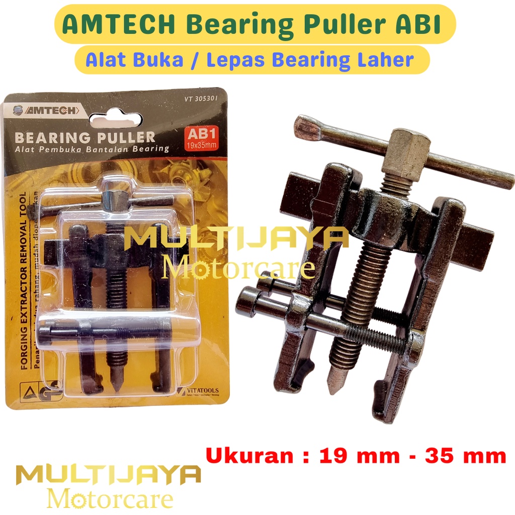 AMTECH Bearing Puller AB1 AB2 Alat Lepas Bearing Laher Ukuran 19 - 35 mm 24 - 55 mm