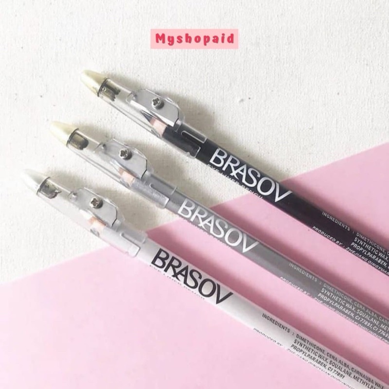 BRASOV EYELINER PENSIL 2in1 (Bonus Rautan)