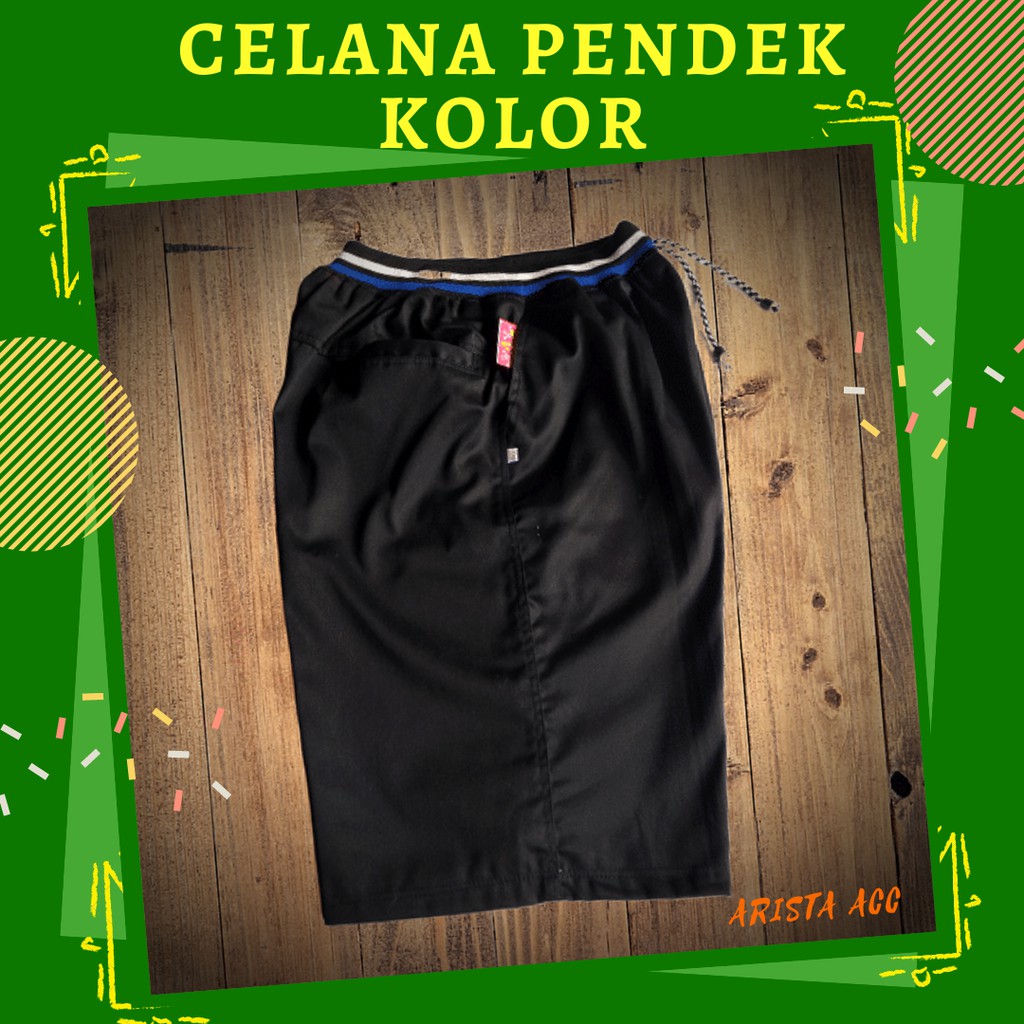 Celana Pendek Pria kolor Polos Santai Kualitas Distro