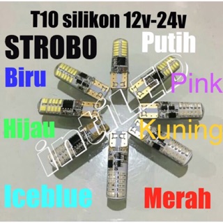T10 - 12V-24V SILIKON FLASH (STROBO)
