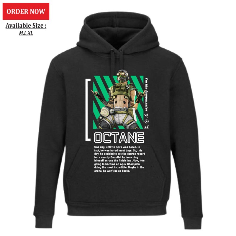 Hoodie Custom Hoodie Pria Apex Legends Octane ( custom by request ) / Hoodie keren