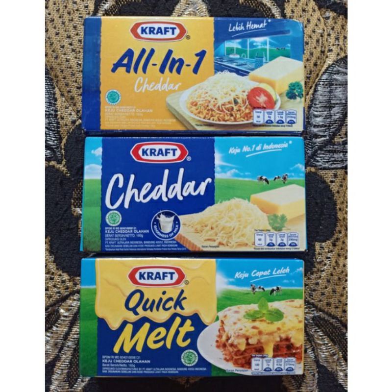 

KEJU KRAFT ALL IN 1, KEJU KRAFT CHEDDAR, KEJU KRAFT QUICK MELT 165GRAM