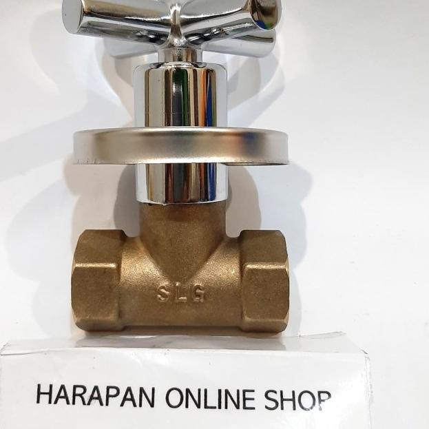 STOP KRAN TANAM KUNINGAN 1/2" SOLIGEN / SHOWER TANAM / STOP KERAN ●