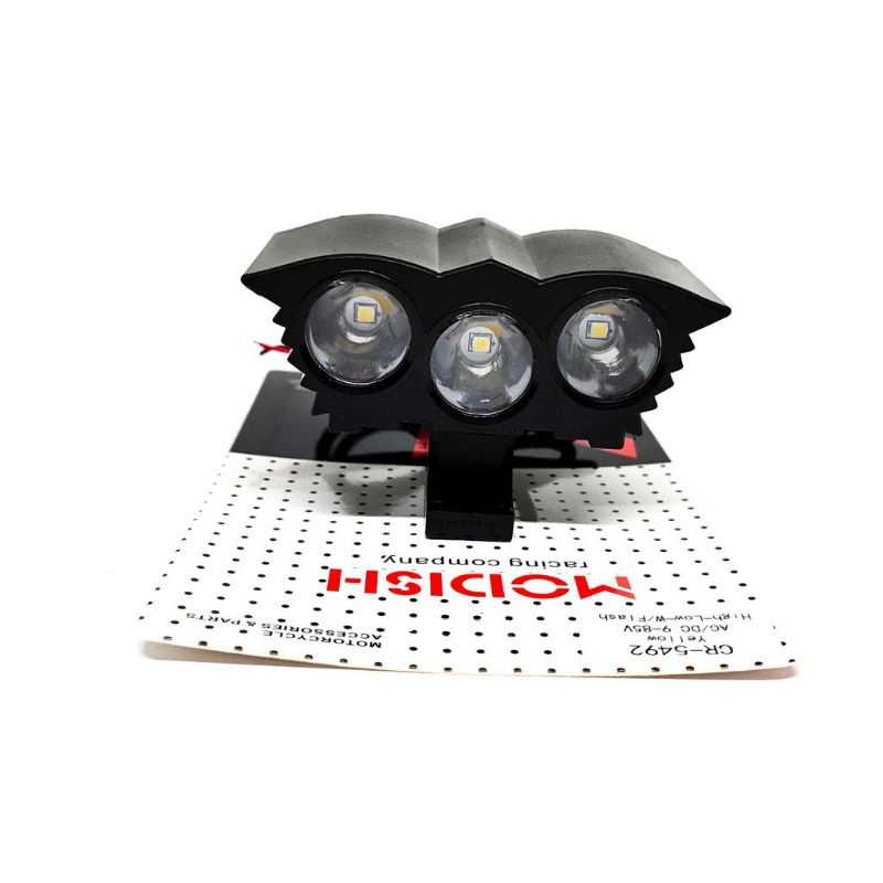 Lampu Tembak Sorot Motor Mobil LED CREE Mini Owl Ultrafire 3 Mata