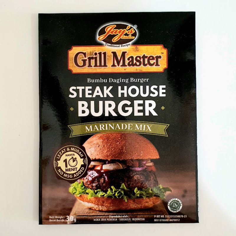 Jays Grill Master Steak House Burger 30g